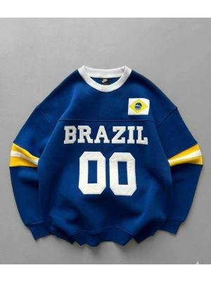 BRZ Unisex Şardonlu Sweatshirt