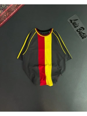 Çift Şerit Unisex Tshirt