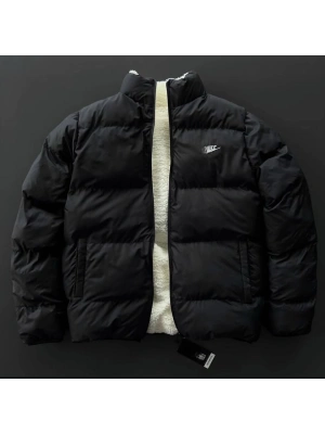 Çift taraflı Unisex Mont Siyah