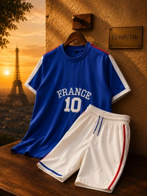 France Oversize Şortlu Takım