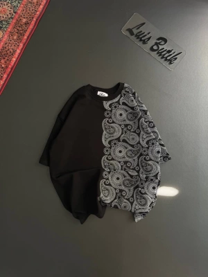 Half Unisex Oversize Tshirt - Siyah