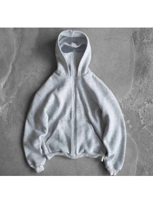 Kar Maske Unisex Hırka Gri