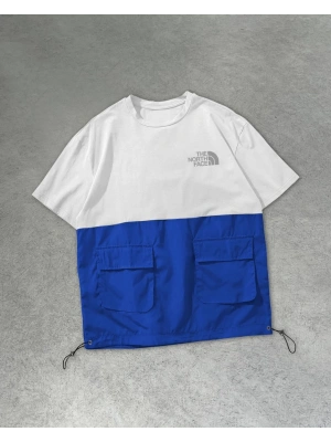 NF Cep Detay Oversize Tshirt Mavi