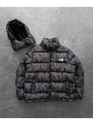 Nf Şapka Çıkarabilir Kapüşonlu Unisex Mont - Siyah