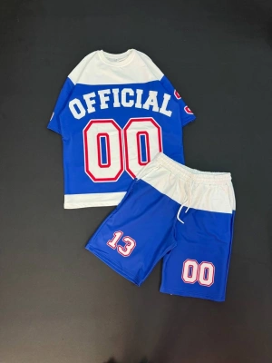 Official Unisex Oversize Şortlu Takım - Mavi