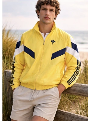 Özel Tasarım Palamut Desen Bomber Ceket