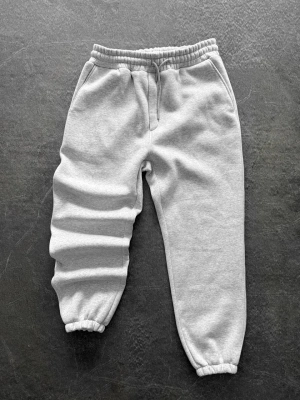 Paça Lastik Şardonlu Unisex Eşofman Gri