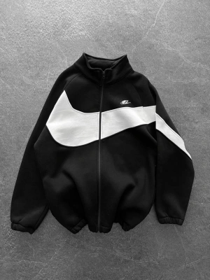 Parça Detay Oversize Hırka Siyah