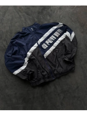 Parçalı Kalın Unisex paraşüt Ceket - Lacivert