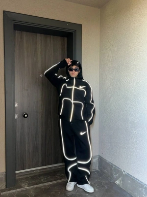 Reflektör Detay Unisex Eşofman Takımıı
