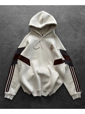 RM Şardonlu Unisex Sweatshirt - Bej