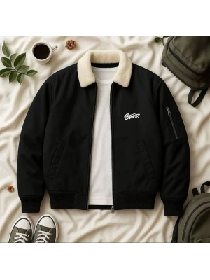 Swd Kürklü Unisex Bomber Ceket