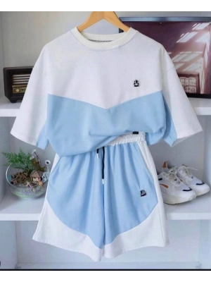 Tech Unisex Şortlu Takım - Mavi