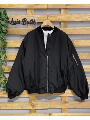 Unisex Bomber Ceket Siyah