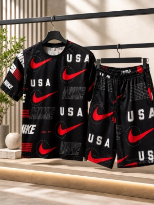 USA OVERSİZE UNİSEX ŞORTLU TAKIM