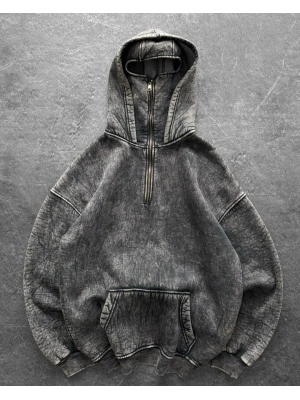 Yıkamalı Kar Maske Unisex Hırka