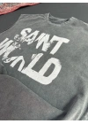 Sıfır Kol Saint Yıkamalı Unisex Oversize Tshirt