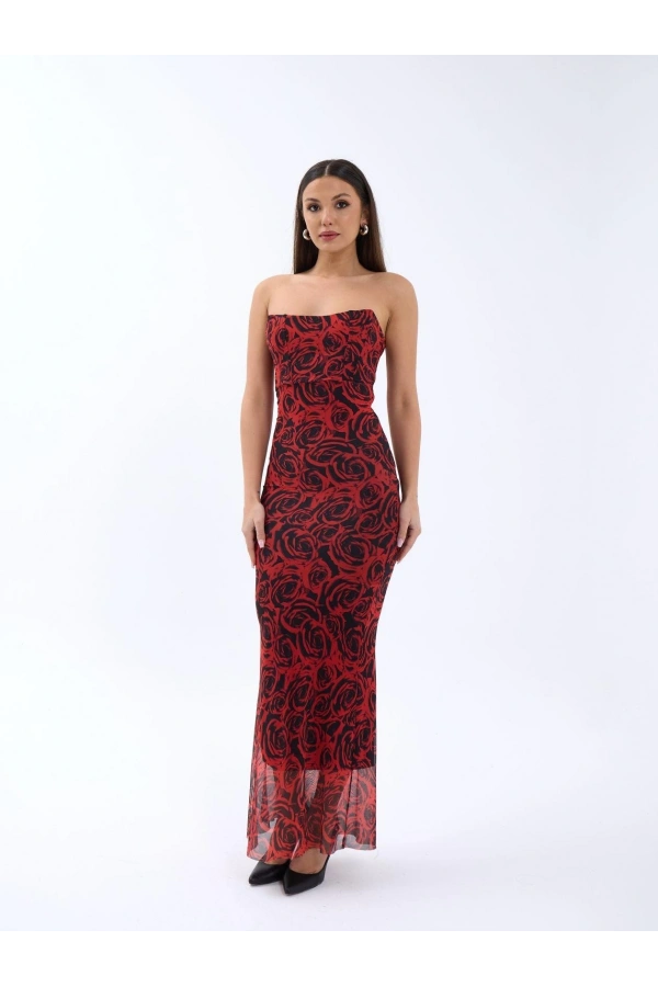 Kadın Elbise Kırmızı Renk