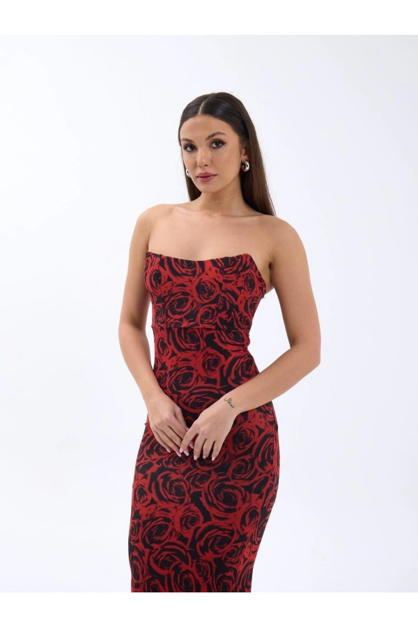 Kadın Elbise Kırmızı Renk