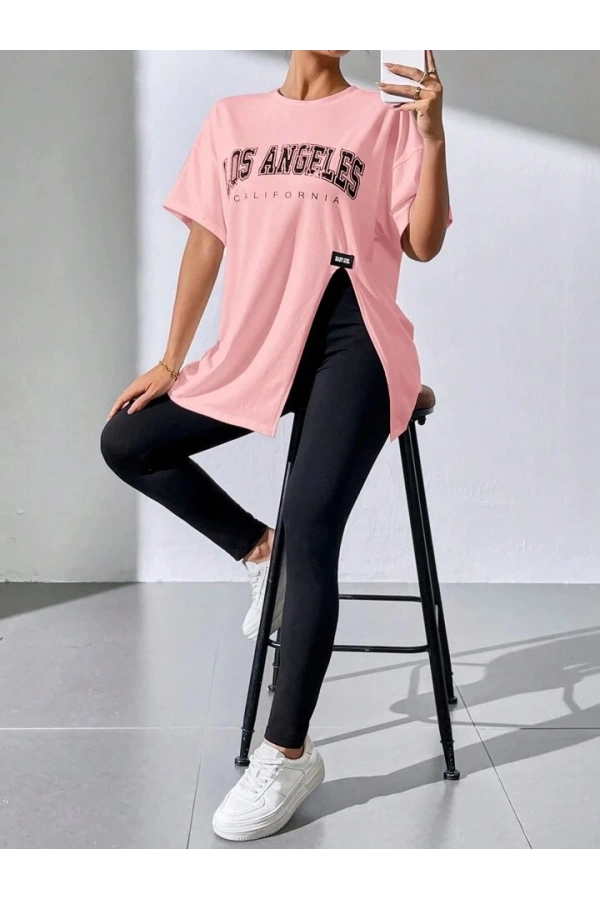 Kadın T-Shirt Tayt 2li Takım Los Angeles