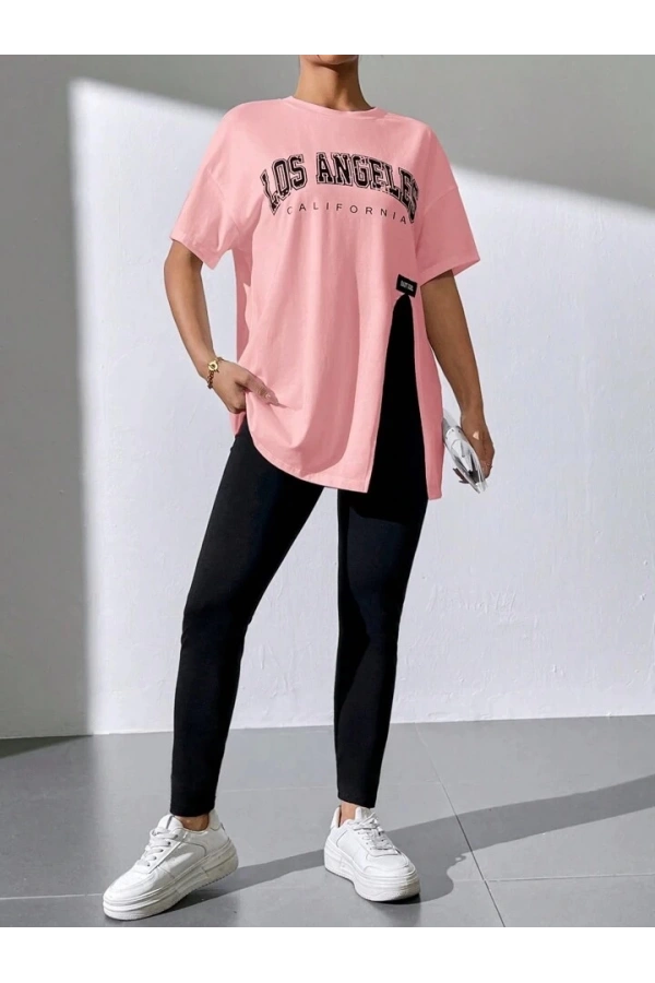 Kadın T-Shirt Tayt 2li Takım Los Angeles