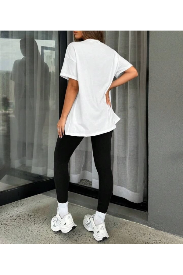 Kadın Tayt T-Shirt Los Angeles 2li Takım