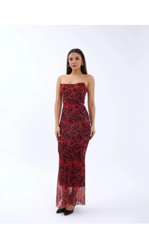 Kadın Elbise Kırmızı Renk