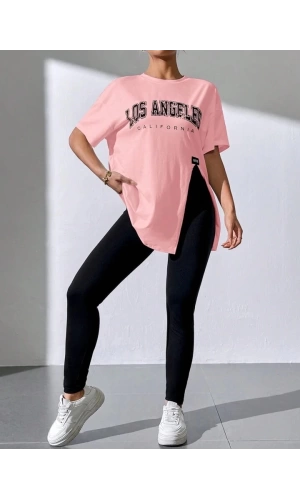 Kadın T-Shirt Tayt 2li Takım Los Angeles