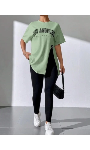 Kadın Tayt Tshirt 2li Takım Los Angeles
