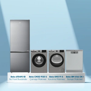 Beko 4lü Beyaz Eşya Inox Çeyiz seti