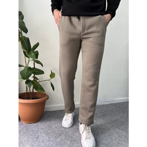 Üç İplik Şardonlu Pantolon Zeytin