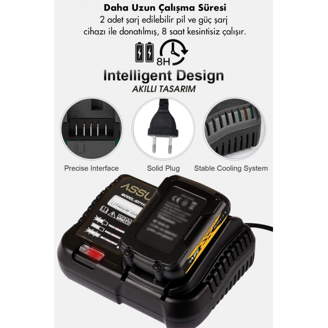 Assur 2’li Set Budama Takımı – 18V Çift Akülü Makas ve Testere