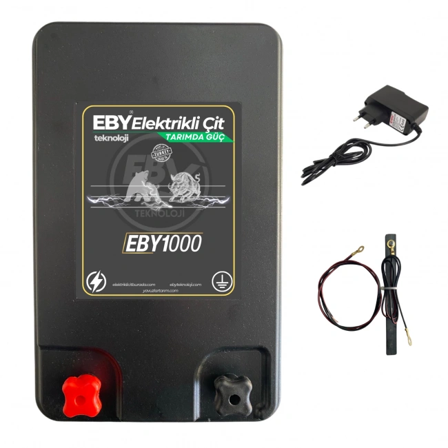 EBY 1000 Elektrikli Çit Cihazı - Sensörlü Adaptörlü