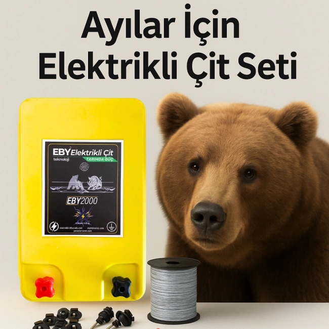 EBY 10 Dönüm Güneş Enerjili Ayı Kovucu Arıcı Seti 24Ah