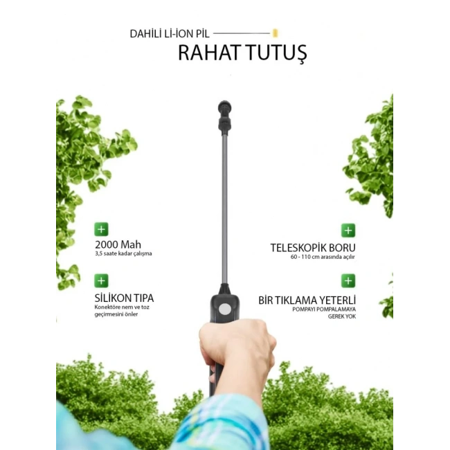 Litolan 16 Litre Şarjlı İlaçlama Sırt Pompası