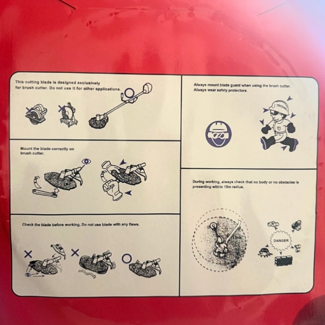 Motorlu Tırpan İçin Daire Testere Bıçak – Ot ve Ağaç Kesim Uyumlu