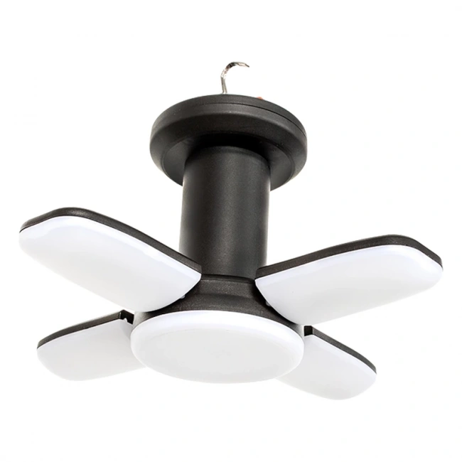 Powermaster 150W Kamp Lambası – USB Şarjlı 4 Kanatlı LED Işık