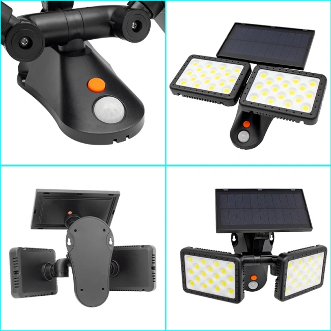 Powermaster 36 COB LED Solar Duvar Lambası – Sensörlü Aydınlatma