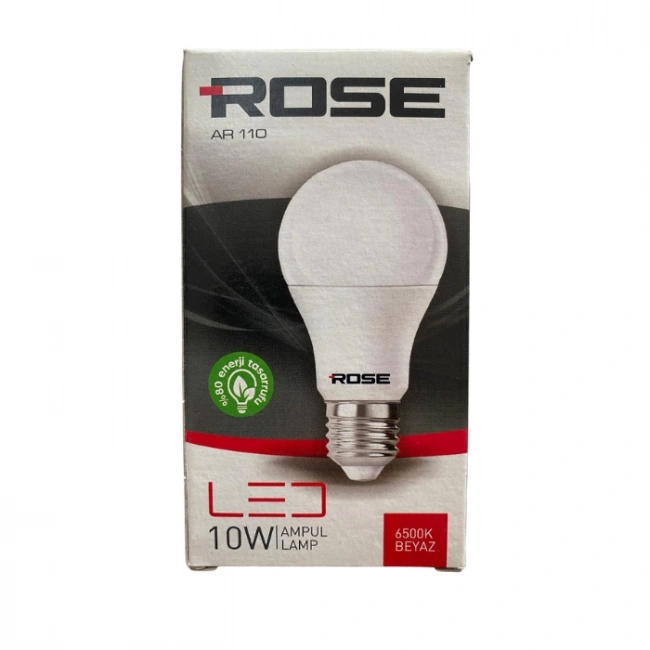 Rose 10W LED Ampül – E27 Duy, Enerji Tasarruflu Beyaz Işık