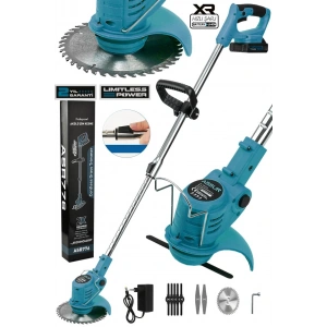 Assur Şarjlı Ot Tırpanı – Turbo Çim Biçme, Teleskopik Kolu