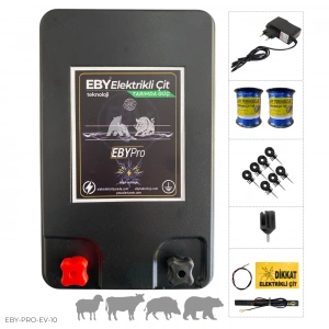 EBY 10 Dönüm Ev Elektrikli Adaptörlü Elektrikli Çit Seti