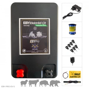 EBY 5 Dönüm Ev Elektrikli Adaptörlü Elektrikli Çit Seti