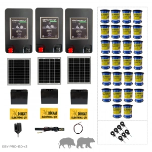 EBY Pro X3 150 Dönüm Güneş Enerjili Elektrikli Çit Cihazı