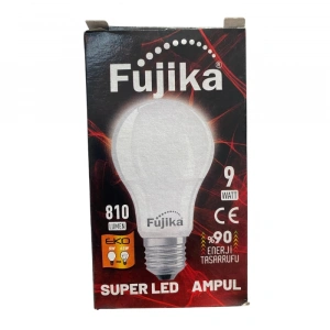 Fujika 9W Süper LED Ampül – Beyaz Işık, Duy Tipi E27