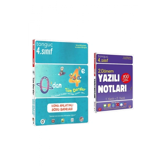 0dan 4e Konu Anlatımlı Soru Bankası 2. Dönem Yazılı Notları