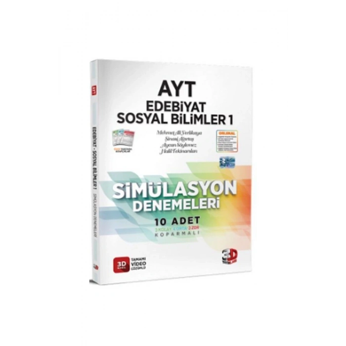 2025 Ayt Edebiyat Sosyal Bilimler 1 Simülasyon Denemeleri 3d Fenomen Önerili Ayraç Hediyeli