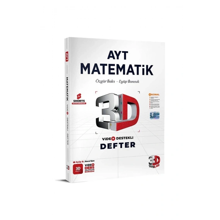 3d Ayt Matematik Defter Video Destekli