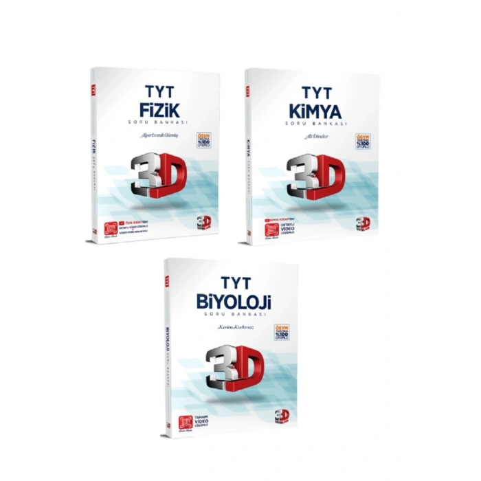 3d Tyt Fizik-kimya-biyoloji Soru Bankası Seti