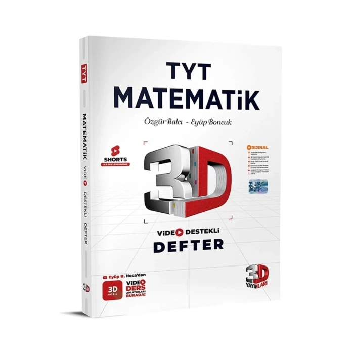3d Tyt Video Destekli Matematik Defter Vdd 2023
