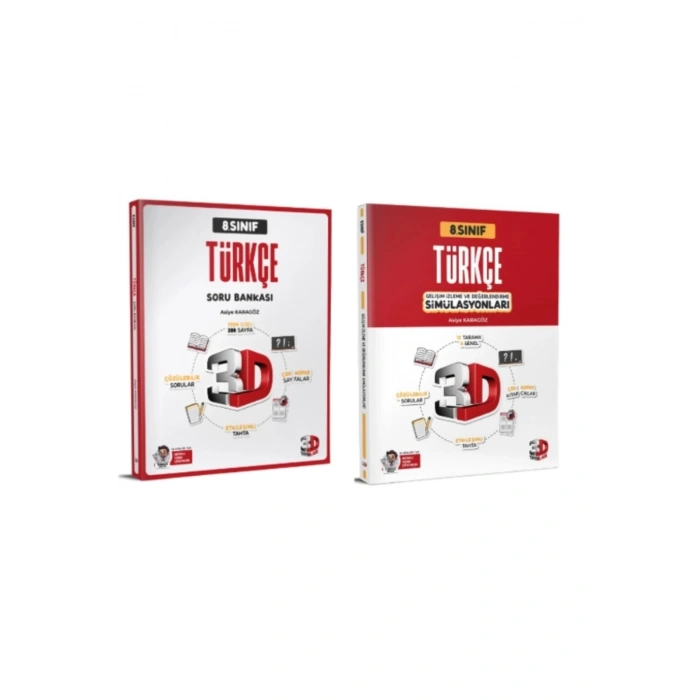 3D YAYINLARI 8.SINIF LGS TÜRKÇE SORU BANKASI - TÜRKÇE SİMÜLASYON DENEME